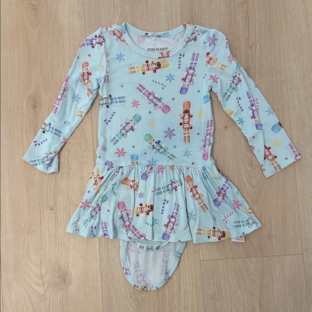 Posh Peanut Light Blue Nutcracker Dress